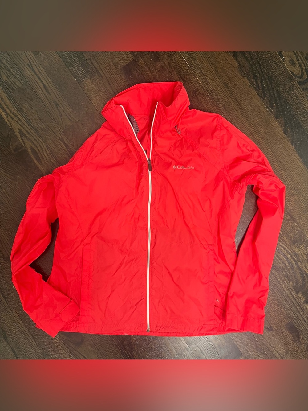 Columbia Women’s Red Ski/Snow Jacket with White Zip